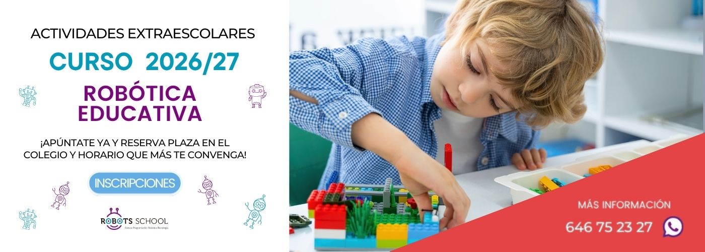 Banner robótica educativa curso 2026/27